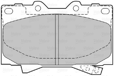 Колодки тормозные VALEO 598535