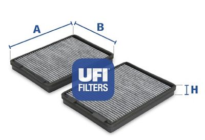 Фильтр салона угольный комплект UFI 5410800