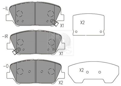 Колодки тормозные дисковые Mando MPH48NS