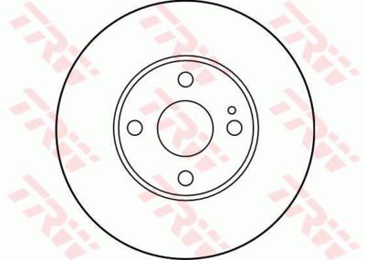 Диск тормозной TRW DF2702