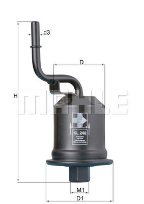 Фильтр топливный MAHLE KL246