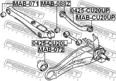 Сайлентблок рычага задней подвески FIESTROCO 11J1114