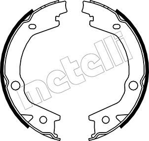 Колодки тормозные барабанные METELLI 530184