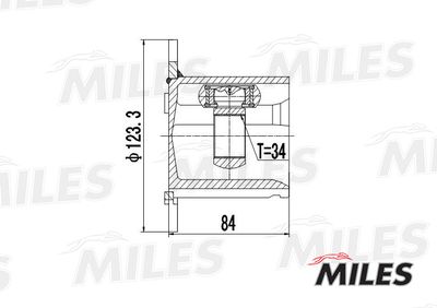 ШРУС внутренний Miles GA10033