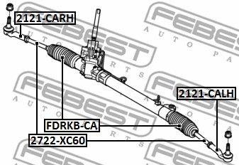 Тяга рулевая FEBEST 2722XC60