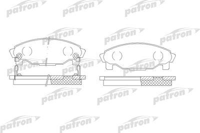 Колодки тормозные дисковые передние PATRON PBP1009