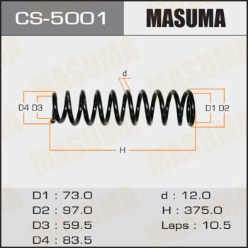 Пружина подвески Masuma CS5001