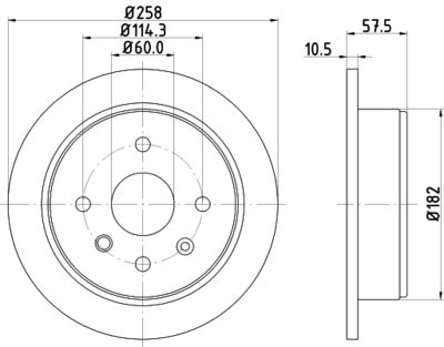 Диск тормозной Nisshinbo ND6001K