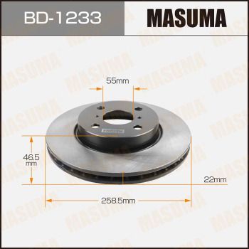 Диск тормозной Masuma BD1233