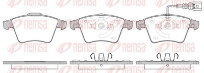 Колодки тормозные дисковые передние REMSA 104511