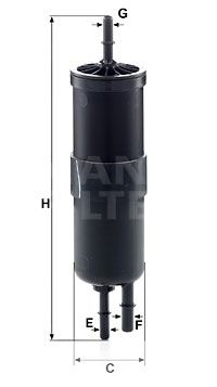 Фильтр топливный MANN-FILTER WK6030