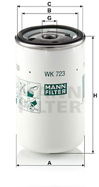 Фильтр топливный MANN-FILTER WK723