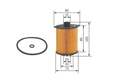 Фильтр масляный BOSCH F026407152
