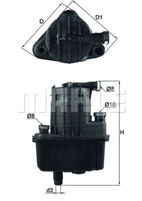 Фильтр топливный MAHLE KL469
