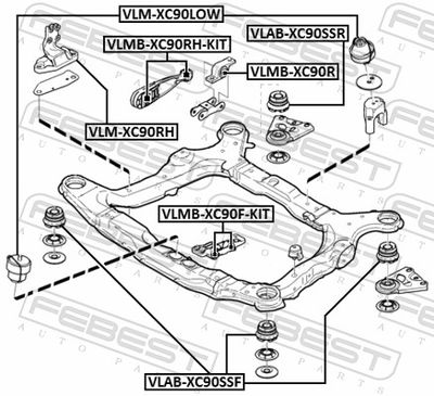 Опора двигателя верхняя VOLVO 30680708