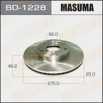 Диск тормозной Masuma BD1228