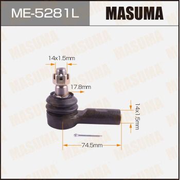 Наконечник рулевой наружный левый Masuma ME5281L