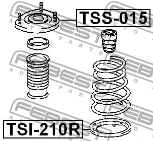 Проставка пружины нижняя FEBEST TSI210R