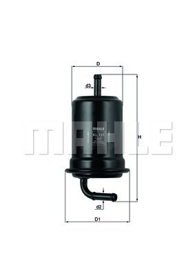 Фильтр топливный MAHLE KL121