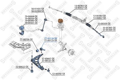 Сайлентблок рычага подвески HANS PRIES 500742755