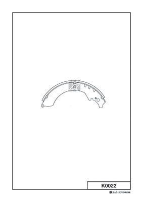 Колодки тормозные барабанные MK KASHIYAMA K0022