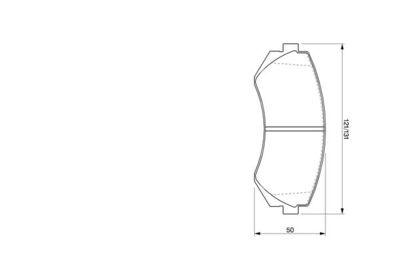 Колодки тормозные дисковые передние BOSCH 0986424489