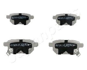 Колодки тормозные дисковые задние JAPANPARTS PP214AF