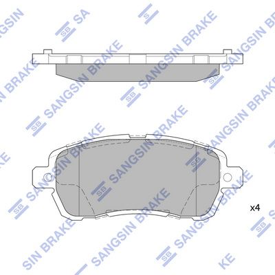 Колодки тормозные SANGSIN SP4138