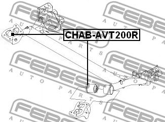 Сайлентблок задней балки FEBEST CHABAVT200R