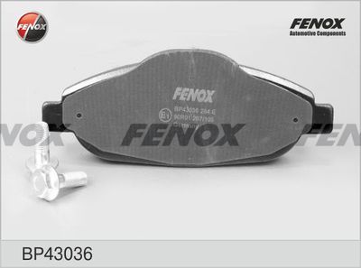 Колодки тормозные передние FENOX BP43036