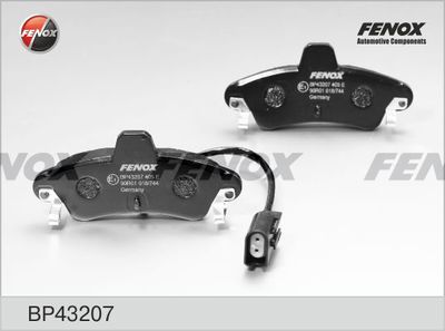 Колодки тормозные дисковые FENOX BP43207