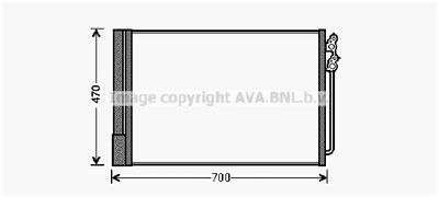Радиатор кондиционера с осушителем AVA BWA5370D