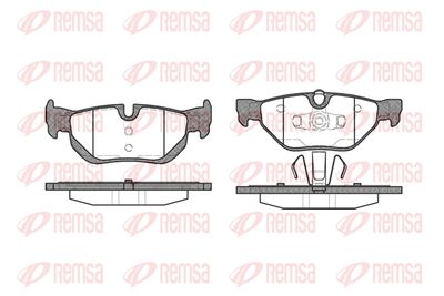 Колодки тормозные задние REMSA 114500