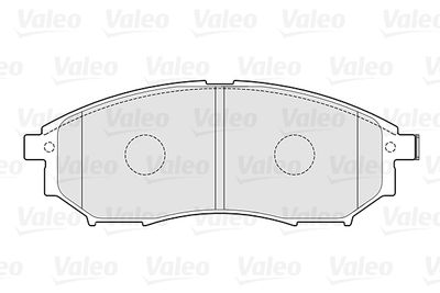 Комплект колодок для дискового тормоза VALEO 301337