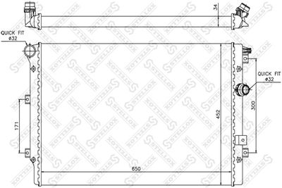 Радиатор STELLOX 1025412SX