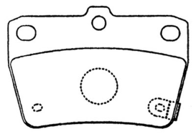 Колодки тормозные дисковые задние AKYOTO AKD1424