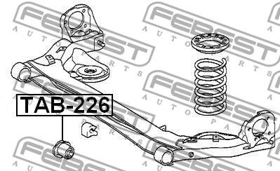 Сайлентблок задней балки FEBEST TAB226