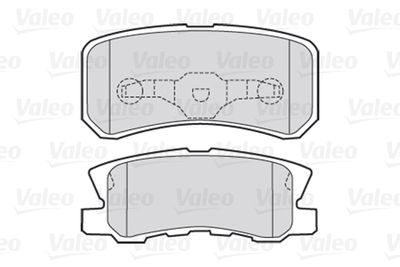 Колодки тормозные задние VALEO 301520
