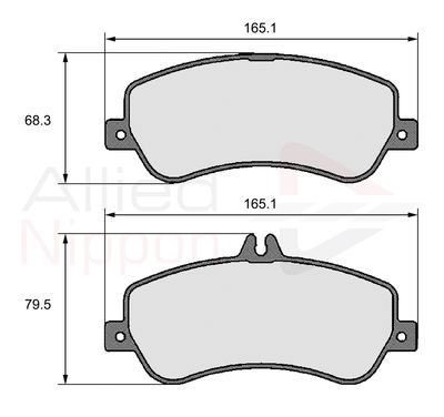 Колодки тормозные передние MERCEDES-BENZ A0004209304