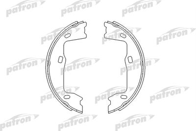 Колодки тормозные барабанные PATRON PSP227