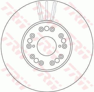 Диск тормозной передний TRW DF4182S