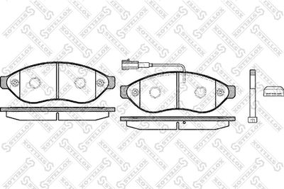 Колодки тормозные дисковые передние STELLOX 001091BSX