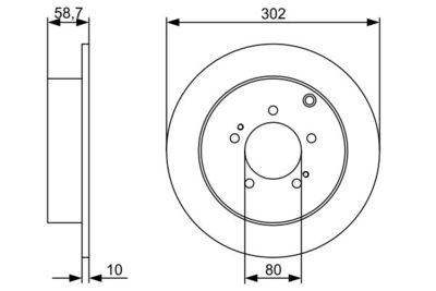 Диск тормозной BOSCH 0986479318