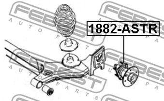 Ступица задняя FEBEST 1882ASTR