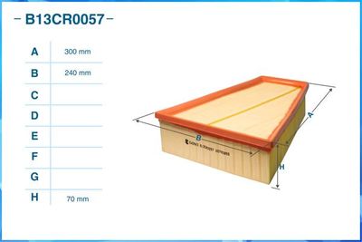 Фильтр воздушный CWORKS B13CR0057