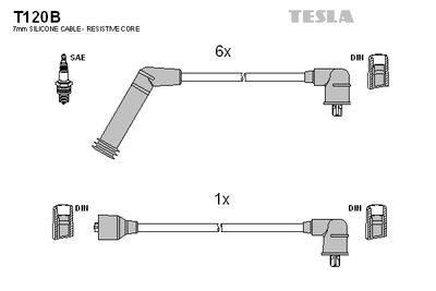Провода зажигания TESLA T120B