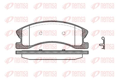 Колодки тормозные дисковые передние REMSA 097302