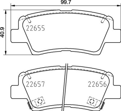 Колодки тормозные дисковые задние BREMBO P30103