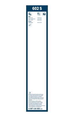Щетка стеклоочистителя каркасная комплект BOSCH 3397118302