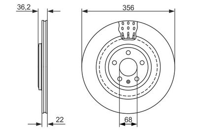 Диск тормозной BOSCH 0986479749
